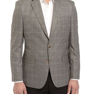 Chaps Gray Houndstooth Check Sports Coat